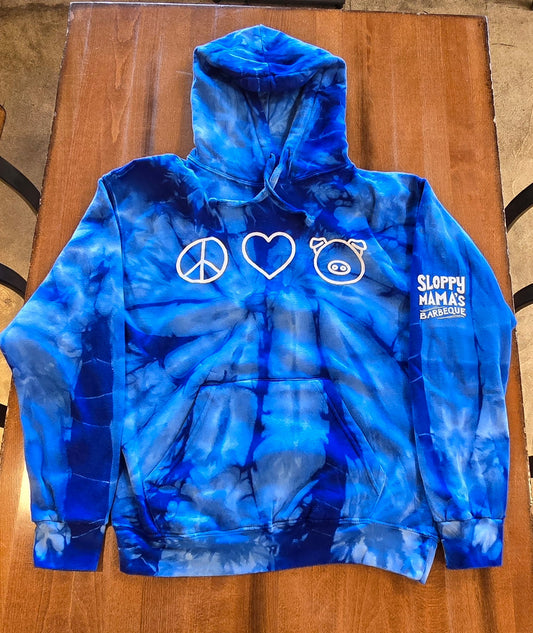 PEACE+LOVE+BBQ HOODIE SWEATSHIRT