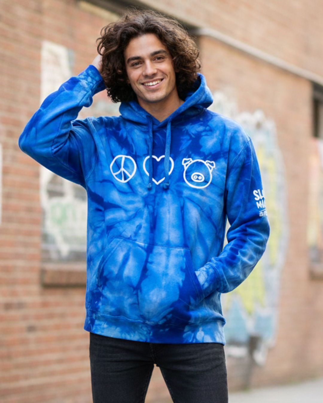 PEACE+LOVE+BBQ HOODIE SWEATSHIRT